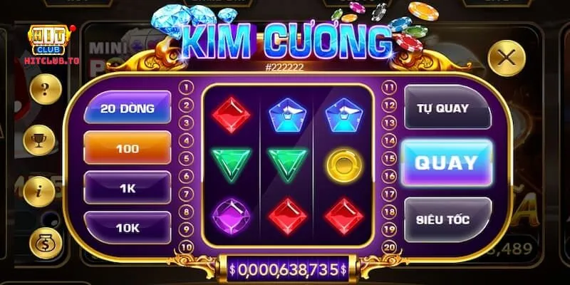 Các trạng thái quay ở trong game kim cương hit club