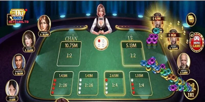 Các cửa cược có trong game Xóc Đĩa Hit Club 