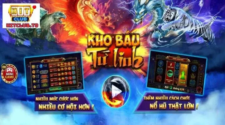 Kho báu tứ linh Hit Club là thể loại game gì?