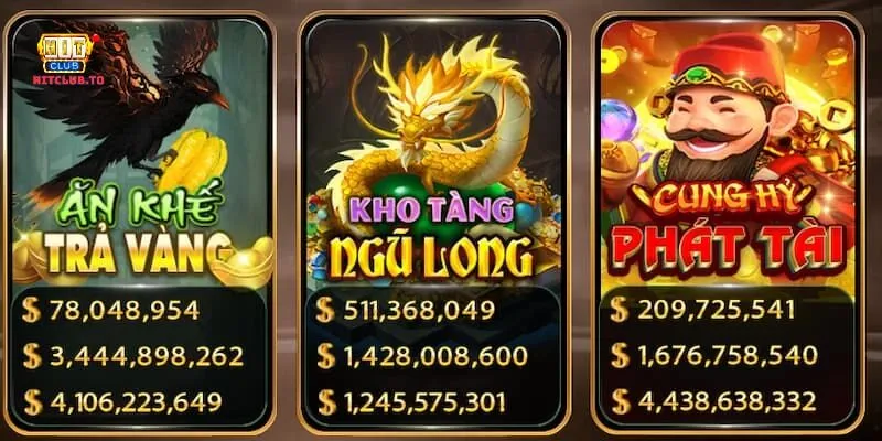 Cách chơi game Kho Tàng Ngũ Long Hit Club  